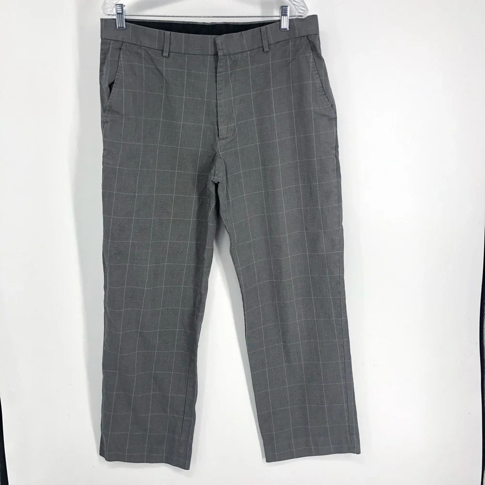 Banana Republic flat front trousers 35 x 30 grey